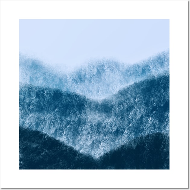 Abstract Smoky Mountains Wall Art by Kcinnik